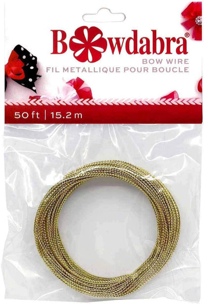 Bowdabra gold wire for making bows 50 feet