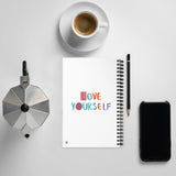 Spiral notebook, book for your notes with our logo